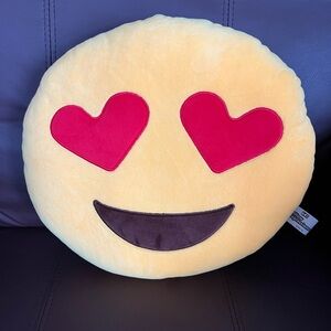 Heart Eyes Emoji Pillow